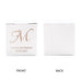 MINI CUSTOM FOIL PRINTED SQUARE PAPER FAVOR BOXES - DECORATIVE INITIAL MONOGRAM