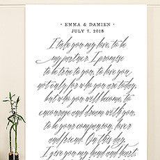 MODERN FAIRY TALE PERSONALIZED PREMIUM CANVAS BACKDROP - AyaZay Wedding Shoppe