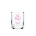 CUSTOM PRINTED CLEAR SHOT GLASS FAVOUR