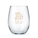 PERSONALIZED STEMLESS WINE GLASSES - LARGE
