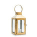 SMALL DECORATIVE CANDLE LANTERN - GOLD