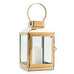 MEDIUM DECORATIVE CANDLE LANTERN - GOLD