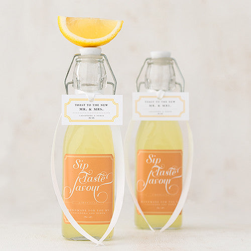 SWING TOP SQUARE BOTTLE - 8 1/2 OZ. (250 ml) - 6/pkg - AyaZay Wedding Shoppe