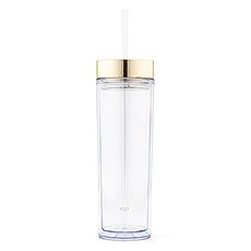 PLASTIC DRINK TUMBLER - GOLD