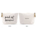 LARGE PERSONALIZED CANVAS MAKEUP & TOILETRY BAG FOR  WOMEN -  MAID OF HONOUR SCRIPT
