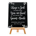 CUSTOM WEDDING CHALKBOARD SIGN - CHOOSE A SEAT