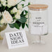 PERSONALIZED GLASS WEDDING WISHES GUESTBOOK JAR - CLASSIC COUPLE