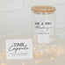 PERSONALIZED GLASS WEDDING WISHES GUESTBOOK JAR - MR. & MRS.
