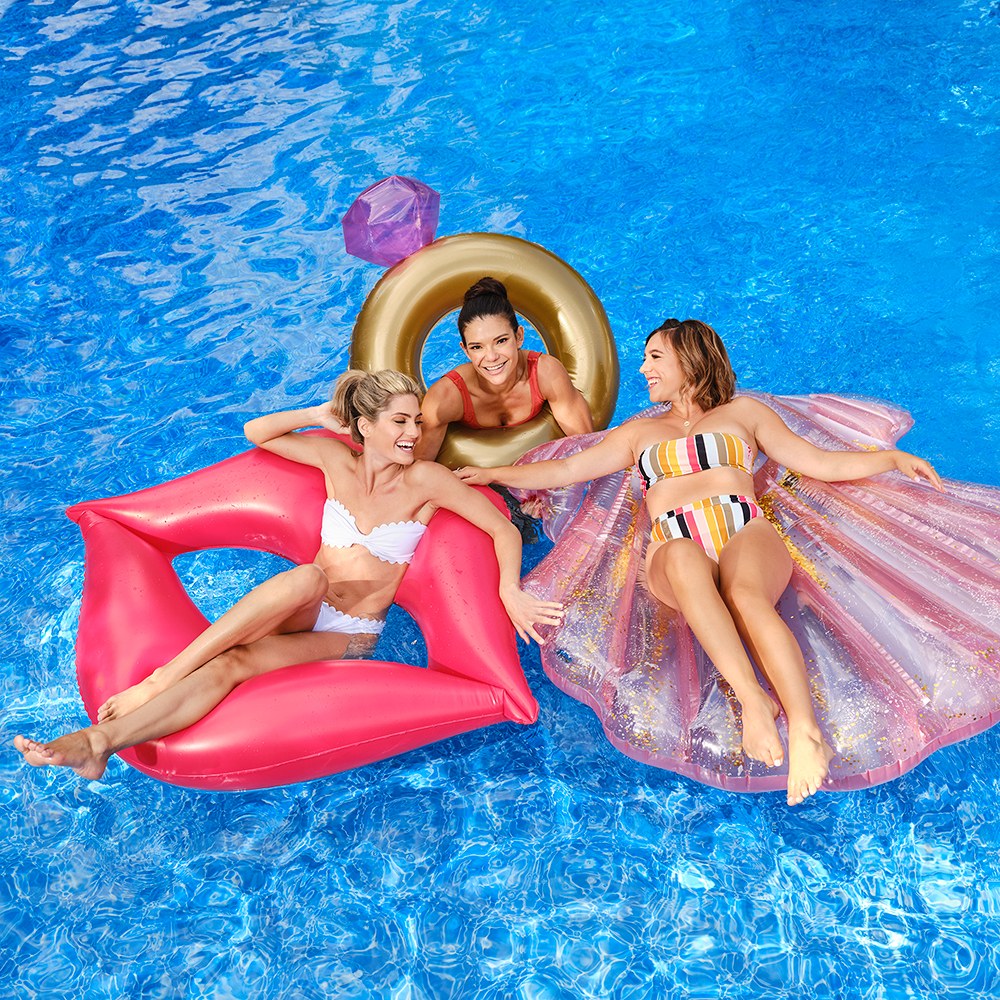 RED LIPS INFLATABLE POOL FLOAT