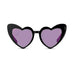WOMEN'S UNIQUE SHAPED BACHELORETTE PARTY SUNGLASSES - BLACK HEART EYES