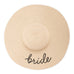 WOMEN'S FLOPPY STRAW SUN HAT - BRIDE