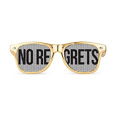 WEDDING PARTY PINHOLE SUNGLASSES - NO REGRETS