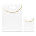 PAPER GIFT BAG WITH HANDLES - GOLD STRIPE
