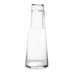 MONOGRAM ENGRAVED BEDSIDE WATER CARAFE AND GLASS SET - STACKED MONOGRAM