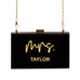 PERSONALIZED ACRYLIC BOX CLUTCH - MRS. SCRIPT