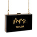 PERSONALIZED ACRYLIC BOX CLUTCH - MRS. SCRIPT