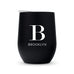 PERSONALIZED STEMLESS TRAVEL TUMBLER - MODERN SERIFF INITIAL