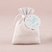 WHITE LINEN DRAWSTRING FAVOUR BAG (6/pkg) - AyaZay Wedding Shoppe
