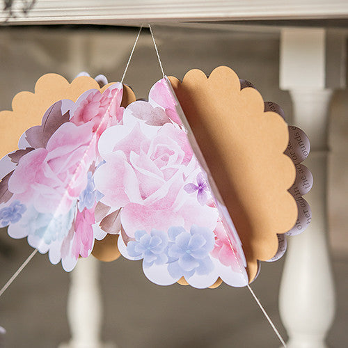 3D FLORAL PRINT PAPER GARLAND - AyaZay Wedding Shoppe