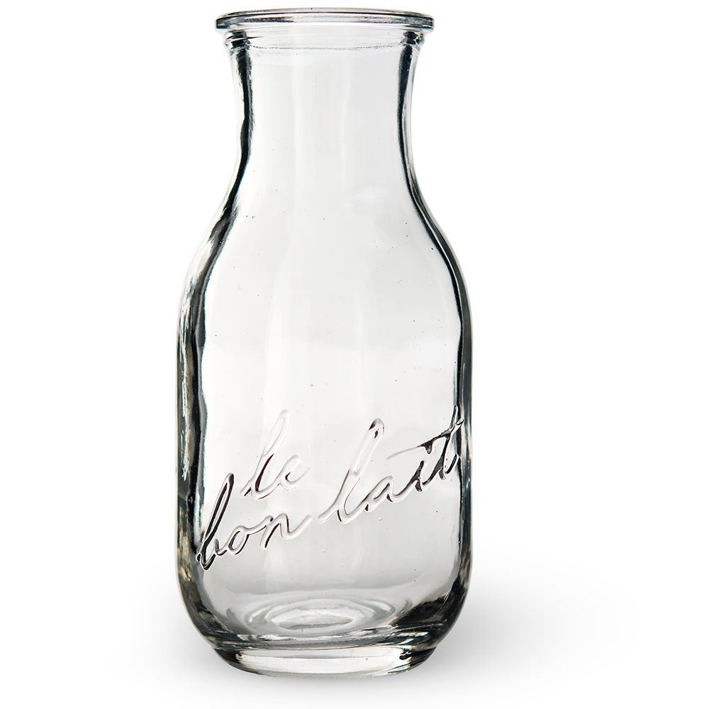 GLASS MILK BOTTLE (4/pkg) - AyaZay Wedding Shoppe