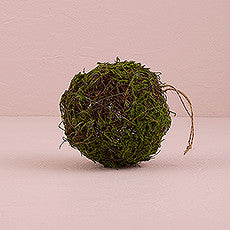 FAUX MOSS AND WICKER POMANDER - AyaZay Wedding Shoppe