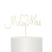 MR. AND MRS. TWISTED WIRE CAKE TOPPER - AyaZay Wedding Shoppe