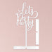 LET'S PARTY ACRYLIC SIGN - WHITE - AyaZay Wedding Shoppe