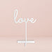LOVE ACRYLIC SIGN - WHITE - AyaZay Wedding Shoppe