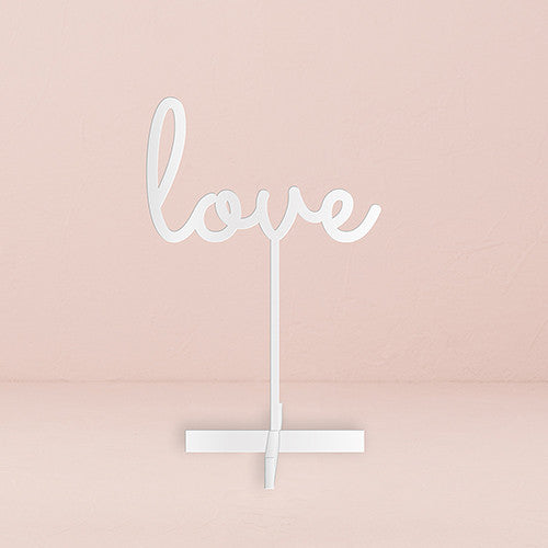 LOVE ACRYLIC SIGN - WHITE - AyaZay Wedding Shoppe