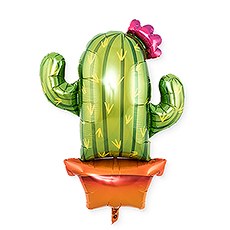 MYLAR FOIL HELIUM PARTY BALLOON DECORATION- CACTUS