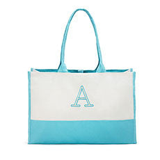 COLORBLOCK TOTE - ROBIN'S EGG BLUE - AyaZay Wedding Shoppe