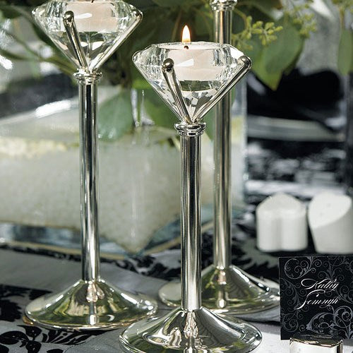 DIAMOND SHAPED TEALIGHT HOLDERS - AyaZay Wedding Shoppe