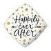 MYLAR FOIL HELIUM PARTY BALLOON WEDDING DECORATION - GOLD POLKA DOT HAPPILY EVER AFTER - AyaZay Wedding Shoppe