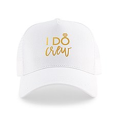 WEDDING PARTY SNAPBACK TRUCKER HATS - I DO CREW - AyaZay Wedding Shoppe