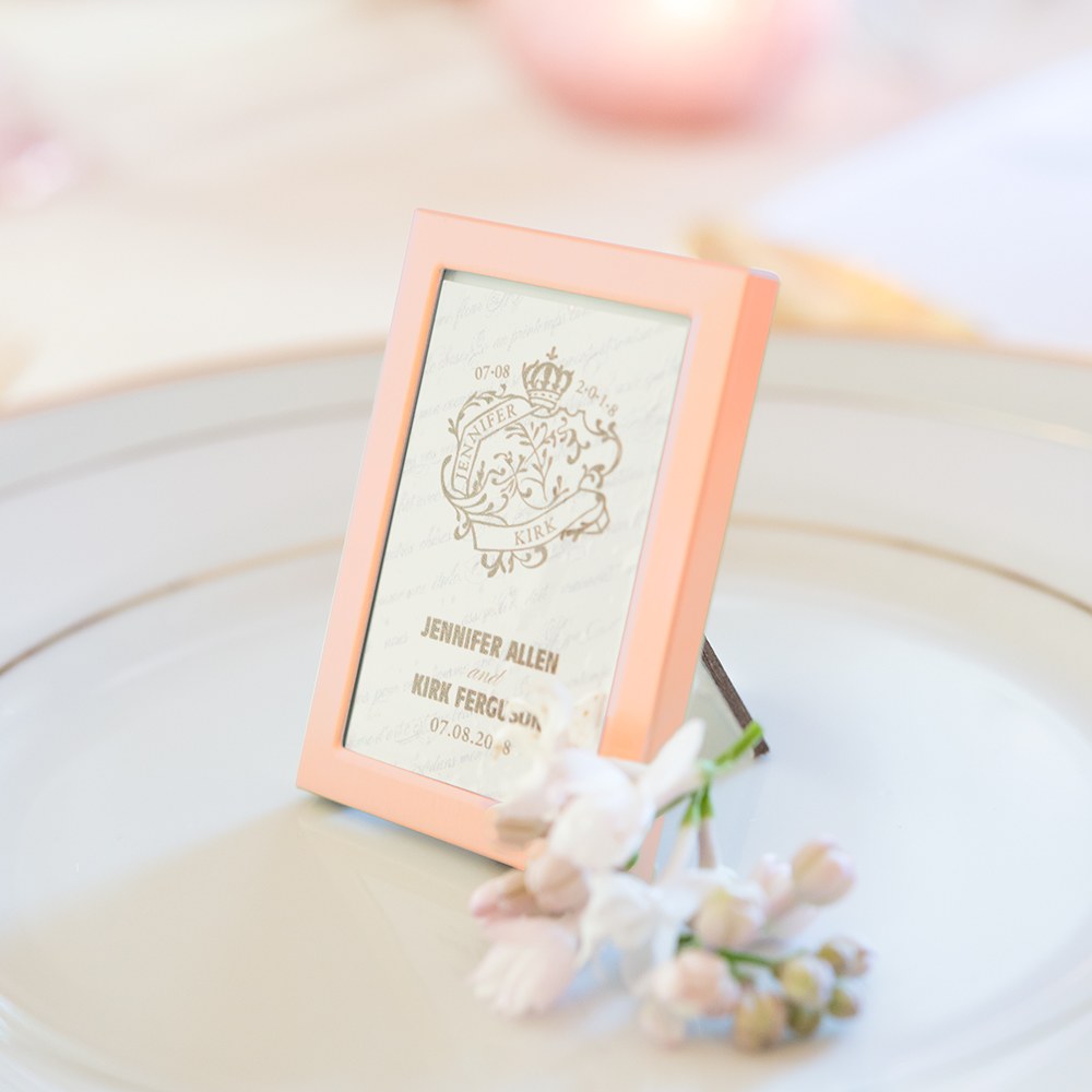 MINI EASEL BACK PHOTO FRAME 3 PIECE SET - ROSE GOLD