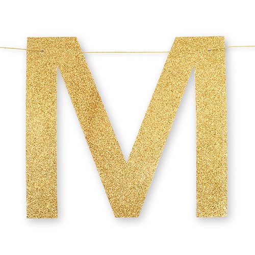 MR. & MRS. GOLD GLITTER WEDDING BANNER - AyaZay Wedding Shoppe