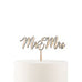 NATURAL WOOD CAKE TOPPER - MR. & MRS.