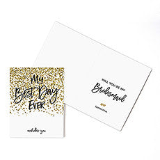 SPARKLE THANK YOU CARD WITH FOLD - AyaZay Wedding Shoppe
