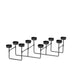 Folding candelabra candle holder