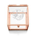 SMALL GLASS JEWELRY BOX WITH ROSE GOLD EDGES - MODERN FAIRY TALE ETCHING - AyaZay Wedding Shoppe