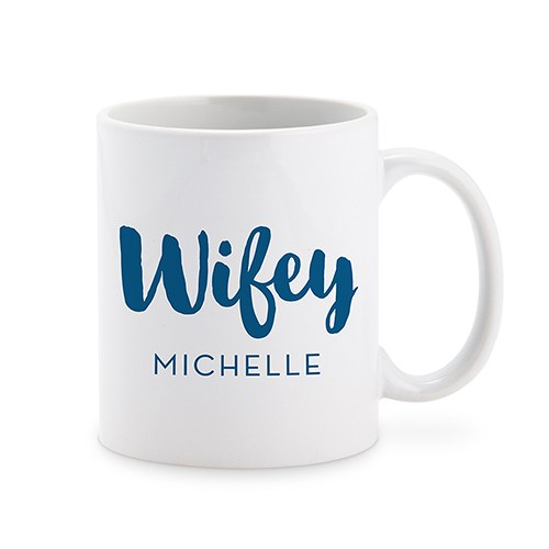 PERSONALIZED COFFEE MUG - WIFEY - AyaZay Wedding Shoppe