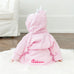 ANIMAL FACE HOODED BATHROBE - PINK UNICORN - AyaZay Wedding Shoppe
