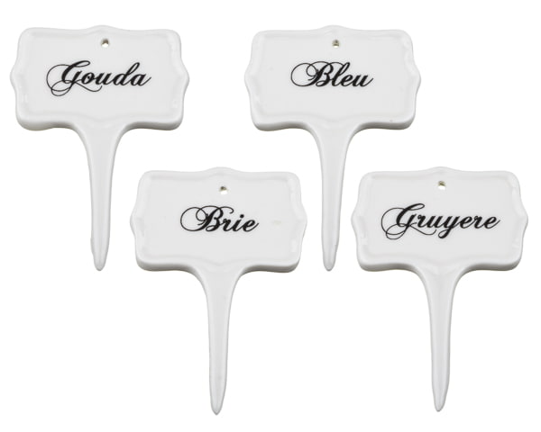 "CINQ A SEPT" GOURMET CHEESE MARKERS (SET OF 4) PARTY FAVOUR - AyaZay Wedding Shoppe