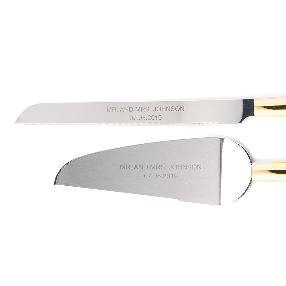 BETTER TOGETHER GOLD CAKE SERVING SET