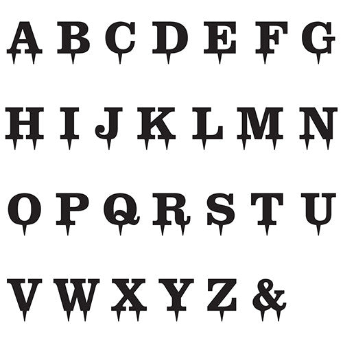 SERIF MONOGRAM ACRYLIC CAKE TOPPER - WHITE - AyaZay Wedding Shoppe