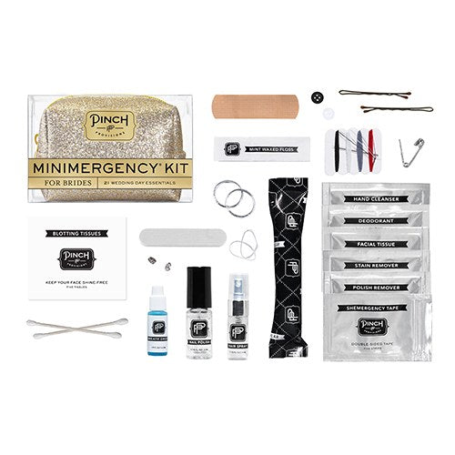 BRIDE MINIMERGENCY KIT - GOLD SPARKLE - AyaZay Wedding Shoppe