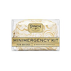 BRIDE MINIMERGENCY KIT - WHITE/GOLD SWIRL - AyaZay Wedding Shoppe