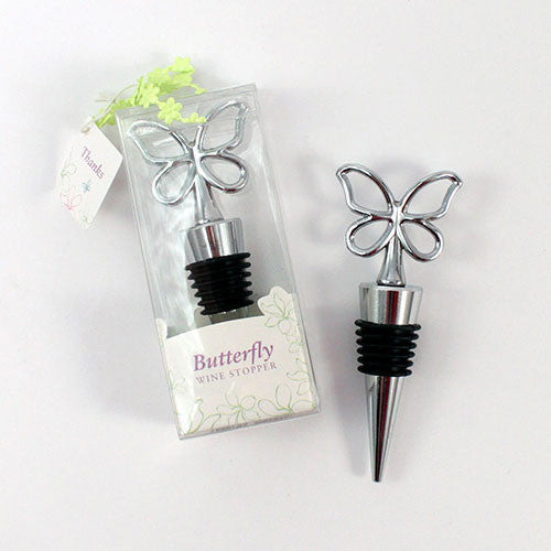 BUTTERFLY WINE STOPPER IN GIFT PACKAGING - AyaZay Wedding Shoppe