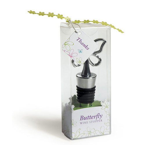 BUTTERFLY WINE STOPPER IN GIFT PACKAGING - AyaZay Wedding Shoppe