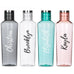 PERSONALIZED PLASTIC WATER BOTTLE - CALLIGRAPHY PRINT (4 colours) - AyaZay Wedding Shoppe